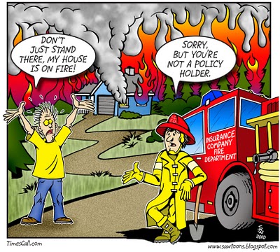 cartoon house on fire. created another cartoon