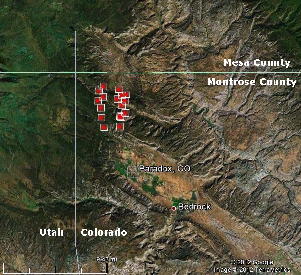 Map of Sunrise Mine Fire, 1149 p.m. MDT, May 25, 2012