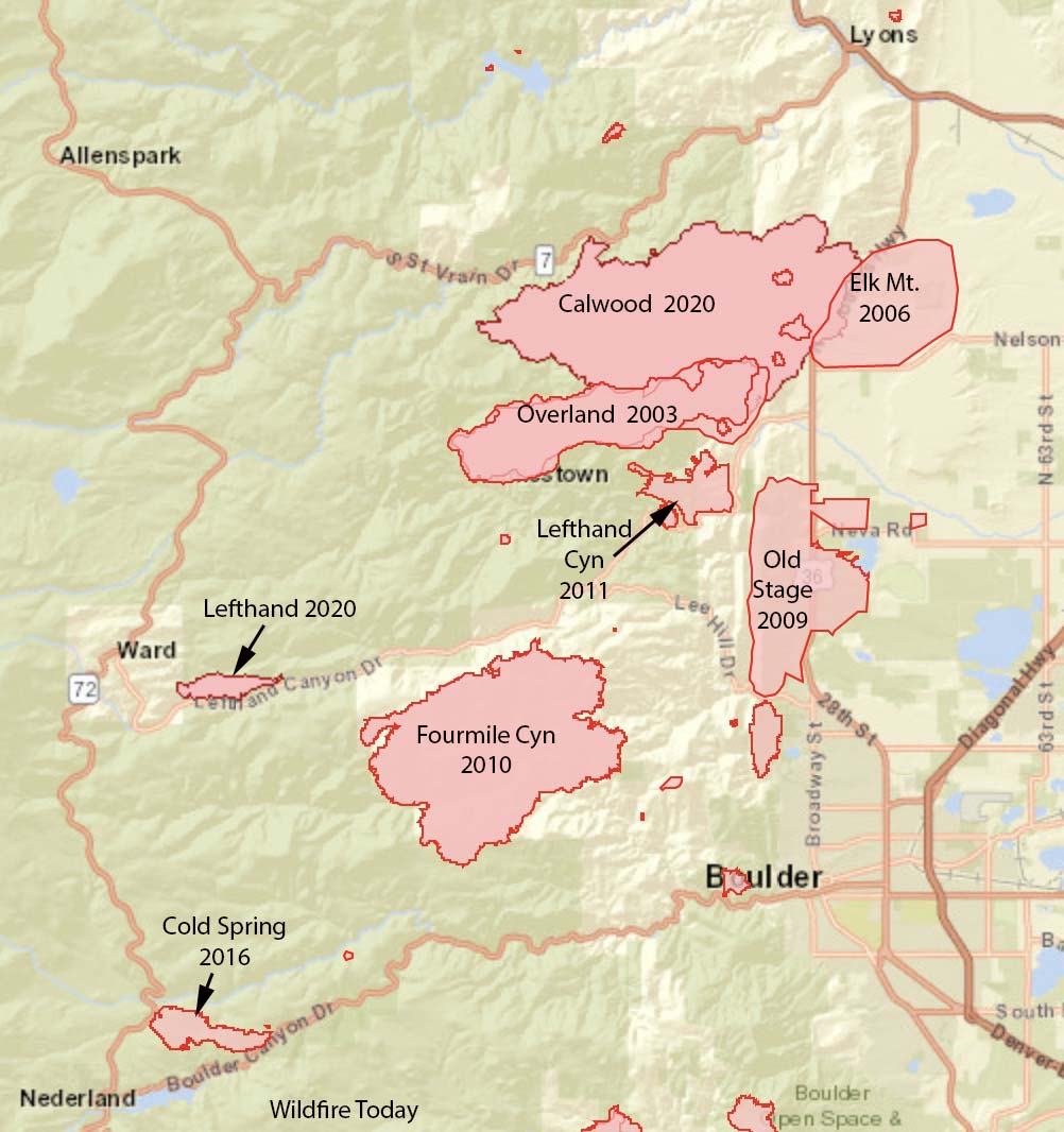Colorado Wildfire History Map