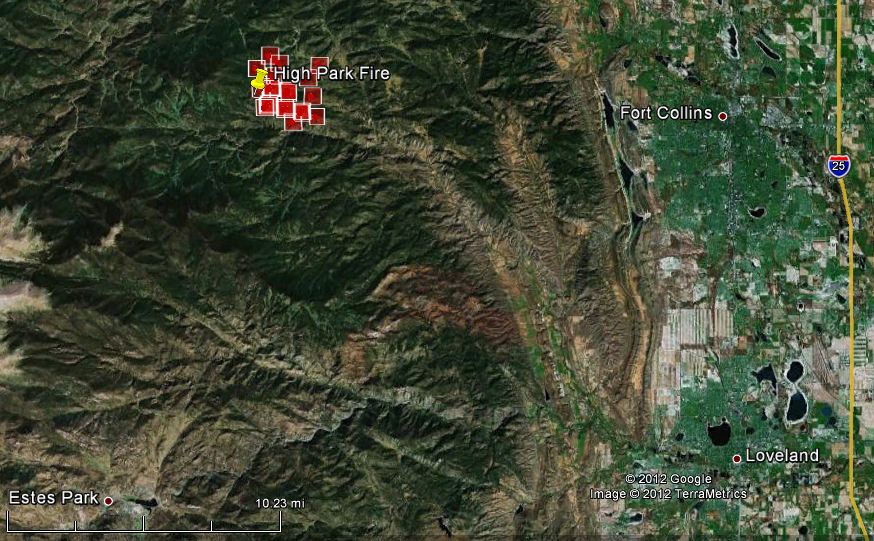 map of fort carson fire