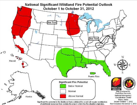 Wildfire potential and fire behavior advisories - Wildfire Today