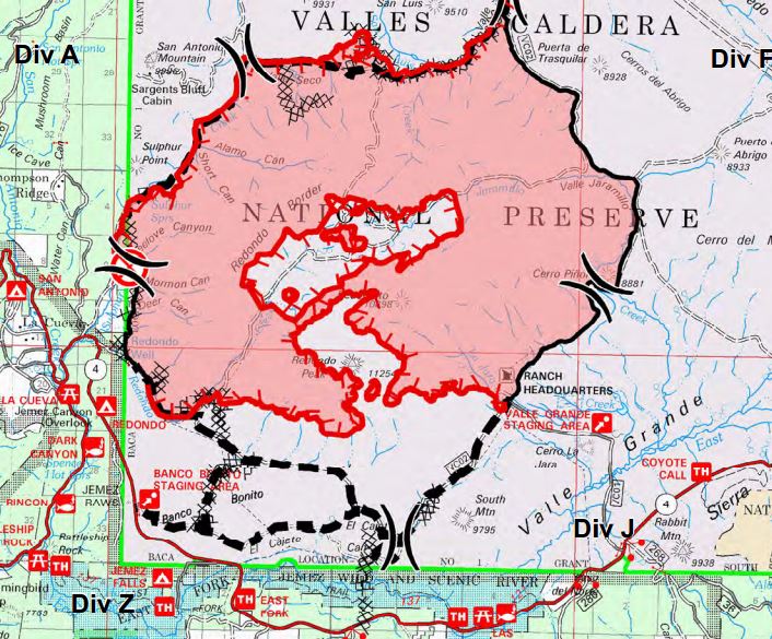 Map Thompson Ridge Fire, 