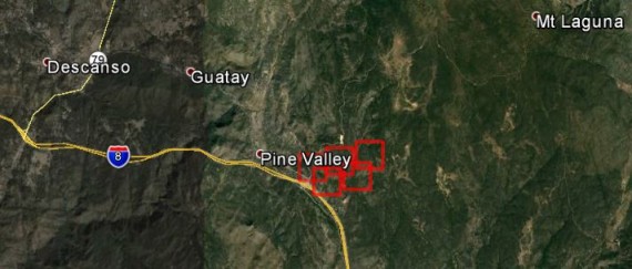 Brush fire burns 125 acres near Pine Valley, CA - Wildfire ...
