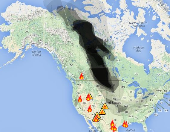Jet stream brings more Canadian smoke into the U.S. - Wildfire Today