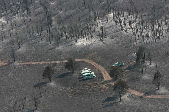 Washington Fire, burned area