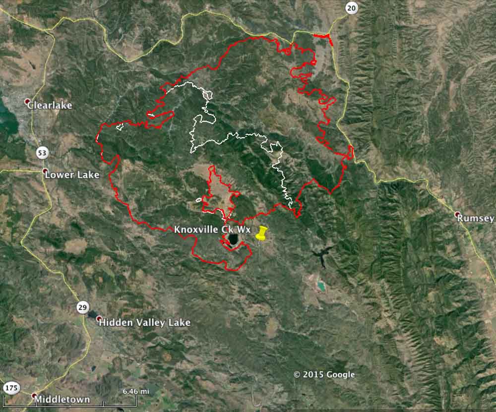 Rocky Fire, east of Clearlake, California - Wildfire Today