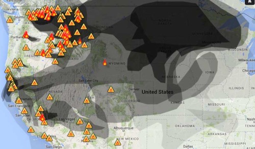 Smoke from wildfires in Northwest affects western states - Wildfire Today