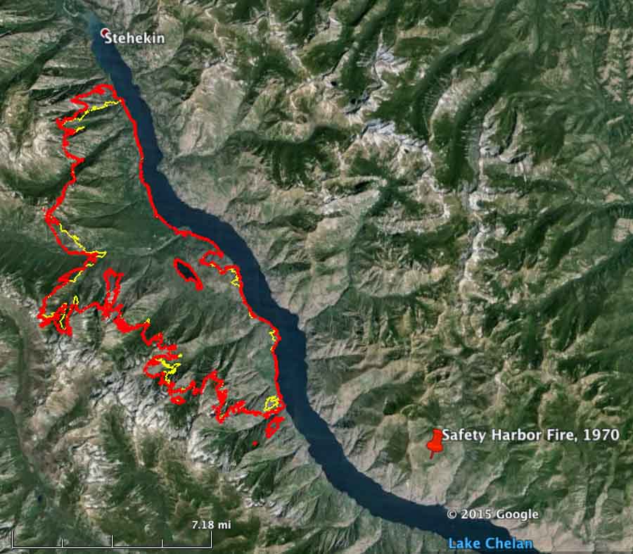 map of Wolverine Fire