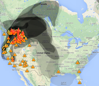 UPDATED: Smoke map, Aug. 26, 2015 - Wildfire Today