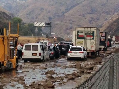 mudslide caltrans mudslides blocked grapevine highways deluge interstate closes tejon pass kqed