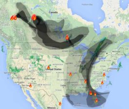 Smoke from Alberta fires affects the U.S., May 7, 2016 - Wildfire Today
