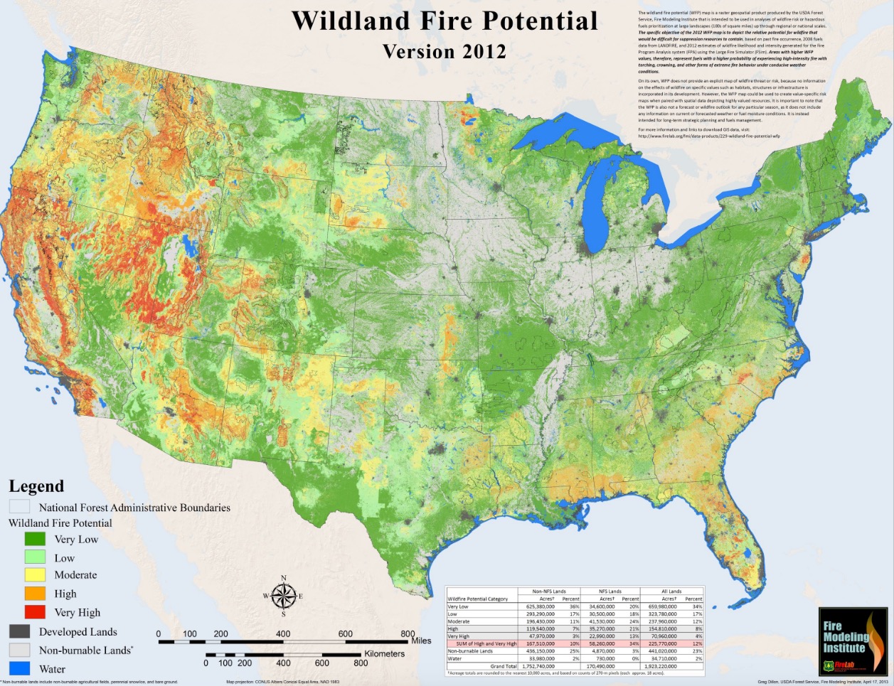 Wildland fire potential in the lower 48 states - Wildfire Today
