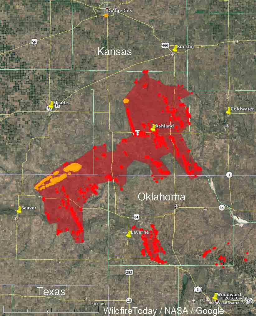Fires In Kansas Oklahoma And Texas Burn Hundreds Of Thousands Of