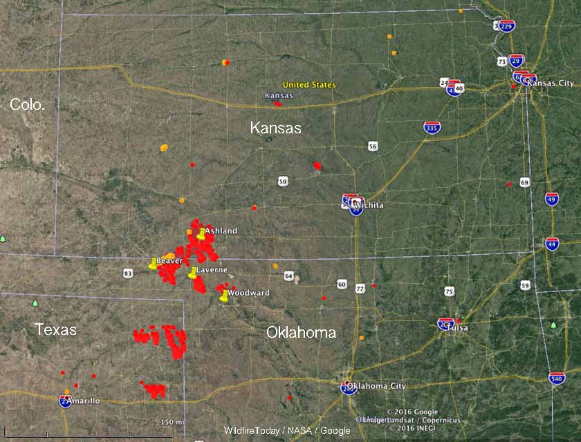 Fires In Kansas Oklahoma And Texas Burn Hundreds Of Thousands Of