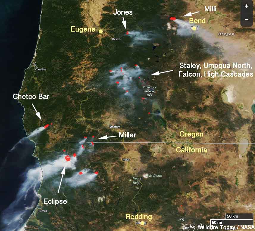 fires in southern oregon map Wildfires In Northwest California And Southern Oregon Were Very fires in southern oregon map
