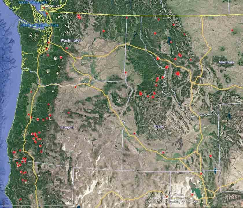 Dozens of active wildfires in the Northwest U.S. - Wildfire Today