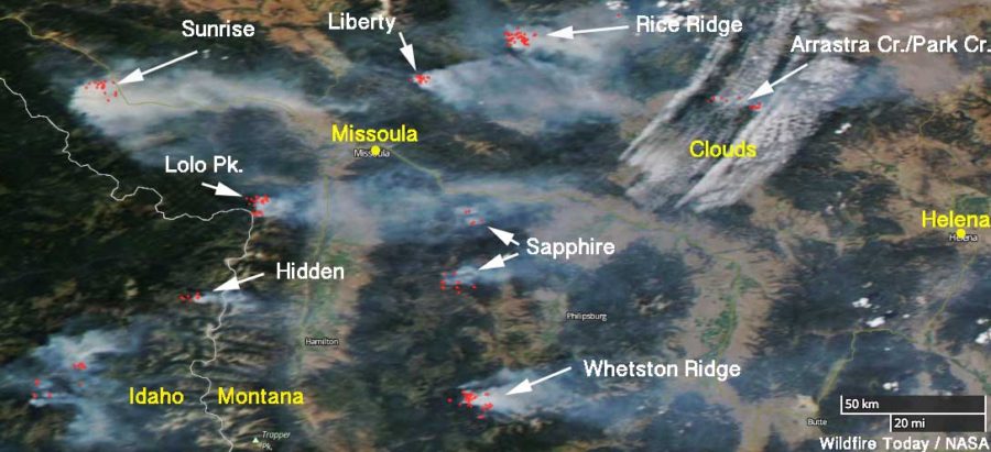 Fires In Western Montana Still Very Active Wildfire Today 6254