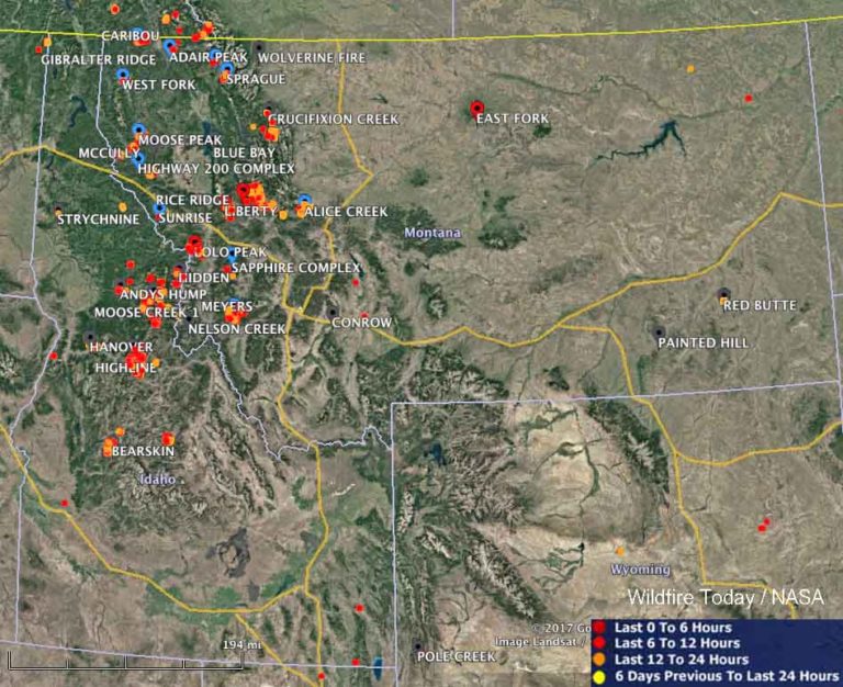 Maps Of Wildfires In The Northwest Us Wildfire Today 6740