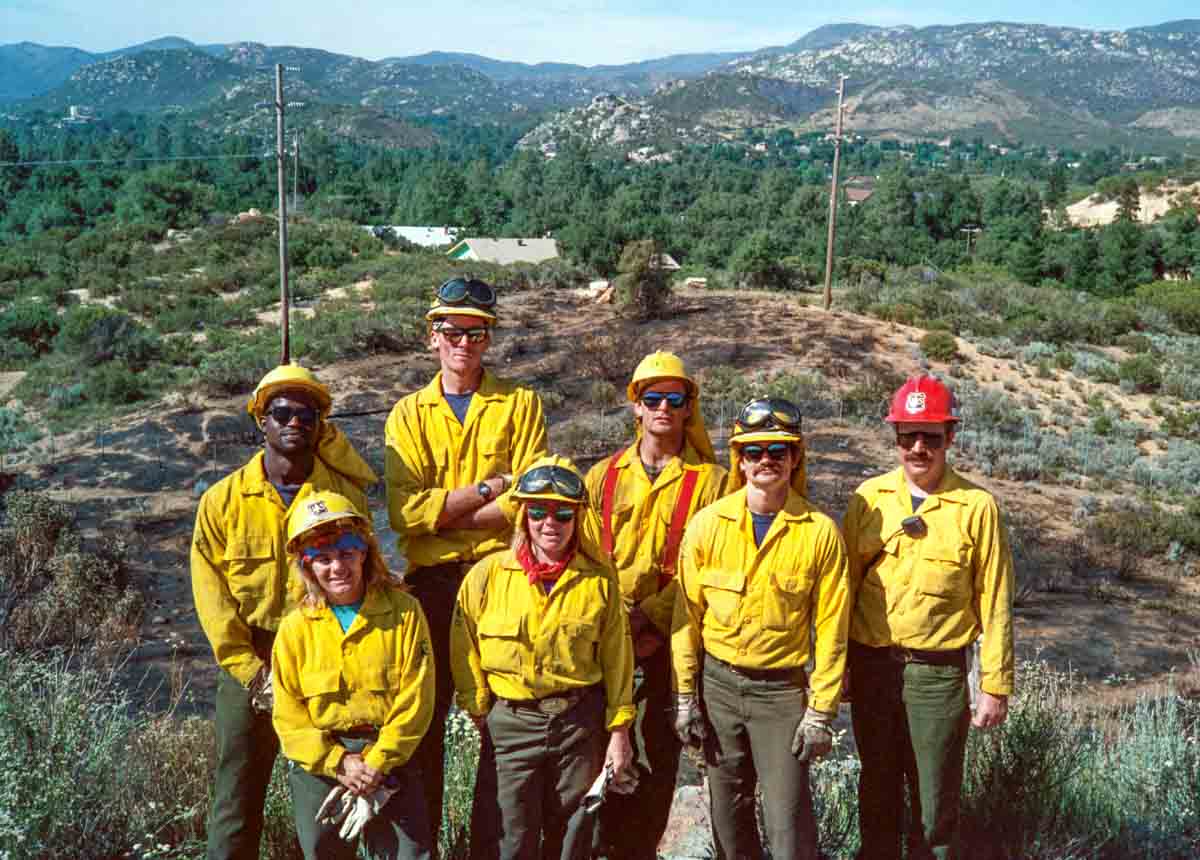 USFS engine crew Descanso, CA 1990