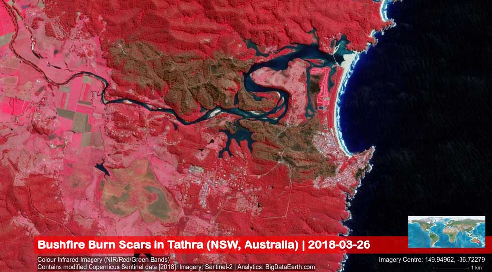 map tathra New South Wales wildfire