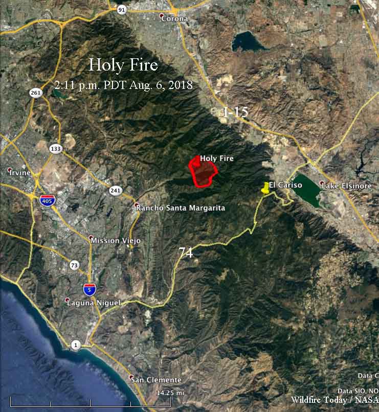 The Orange County Register Santiago Fire Google My Maps