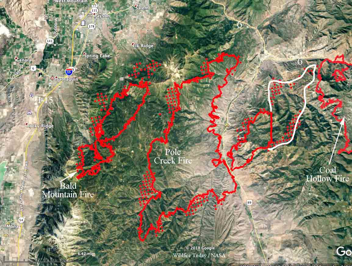 Pole Creek And Bald Mountain Fires Grow Rapidly South Of Provo