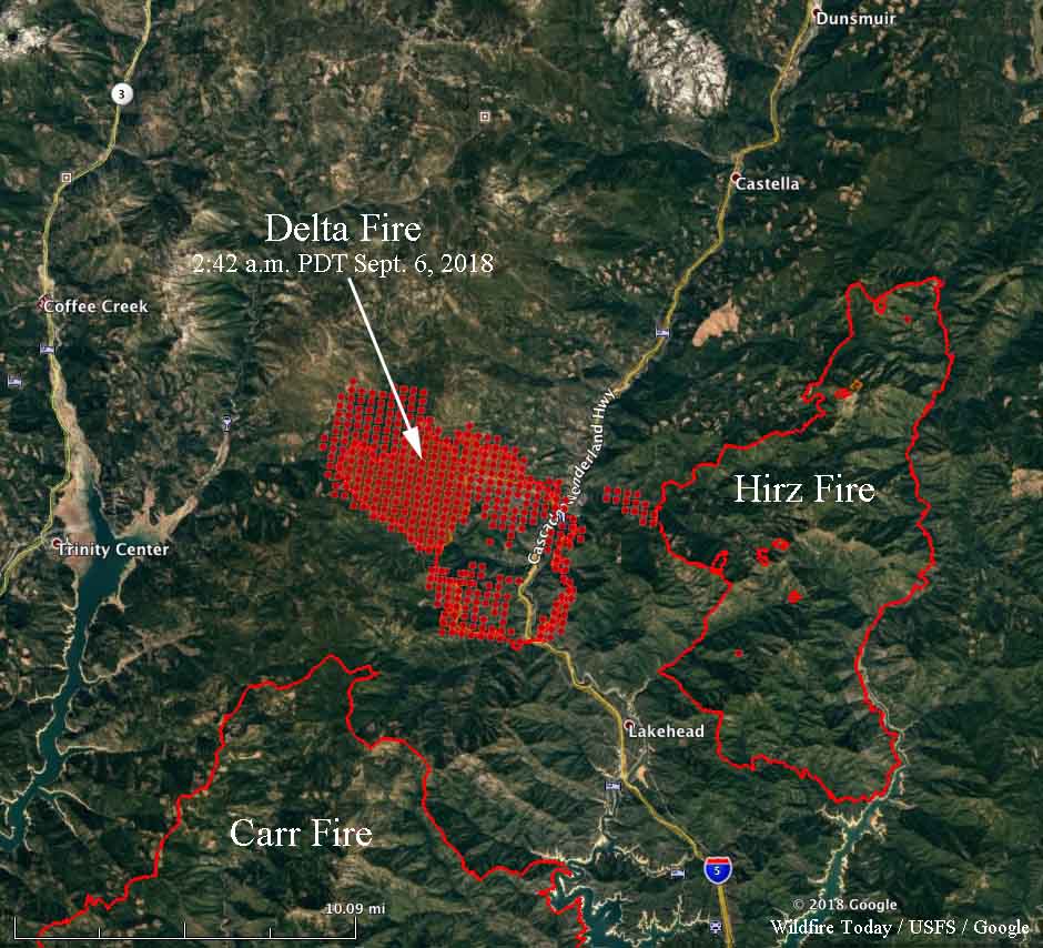 Delta Fire north of Redding grows to 22,000 acres - Wildfire Today