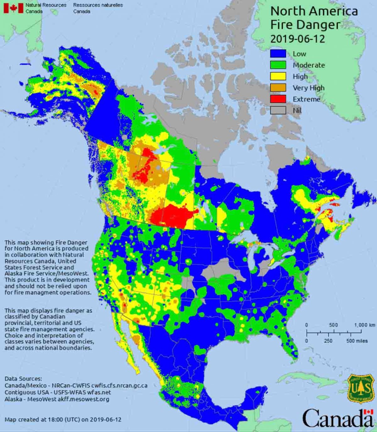 Canada Wildfire Map Usa