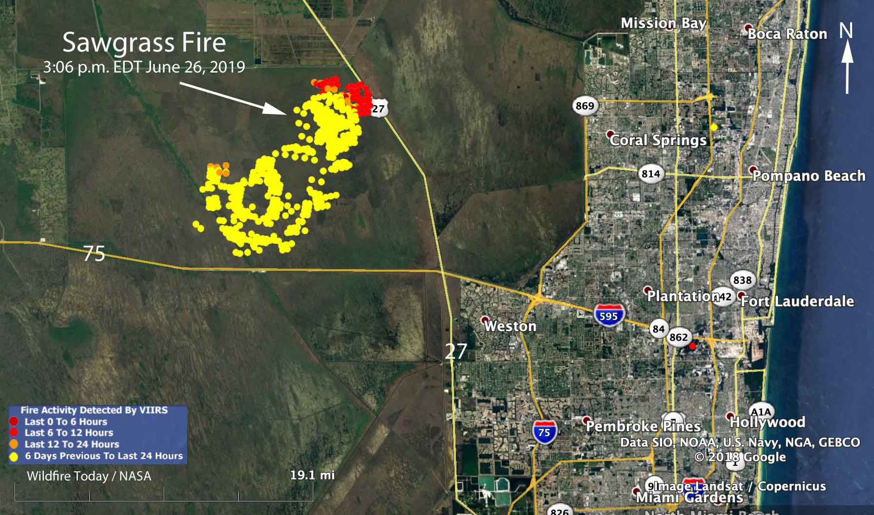 Rain Slows Spread Of 42 000 Acre Sawgrass Fire In Florida