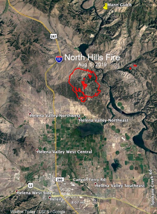 North Hills Fire Helena exploding target