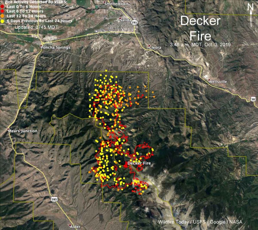 Evacuations ordered at the Decker Fire south of Salida, Colorado ...