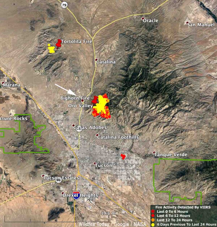 Bighorn Fire 415 pm MDT June 11, 2020 - Wildfire Today