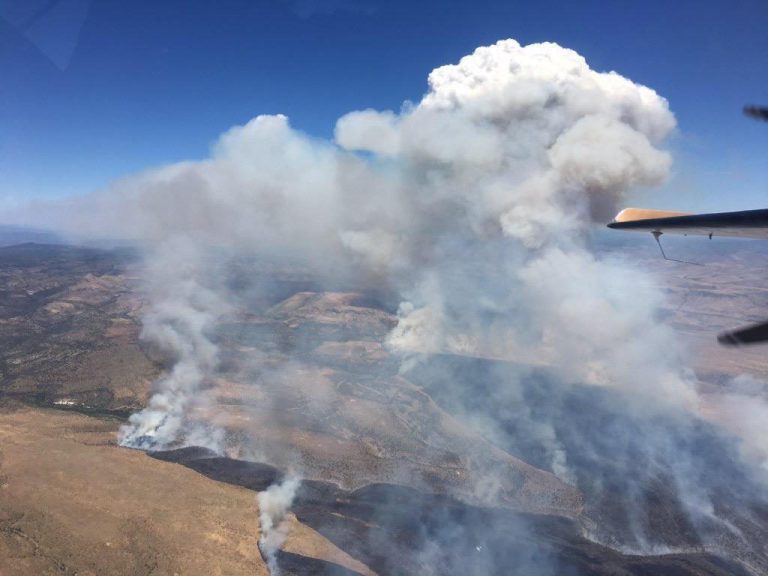 Blue River Fire burns over 18,000 acres east of Globe, Arizona