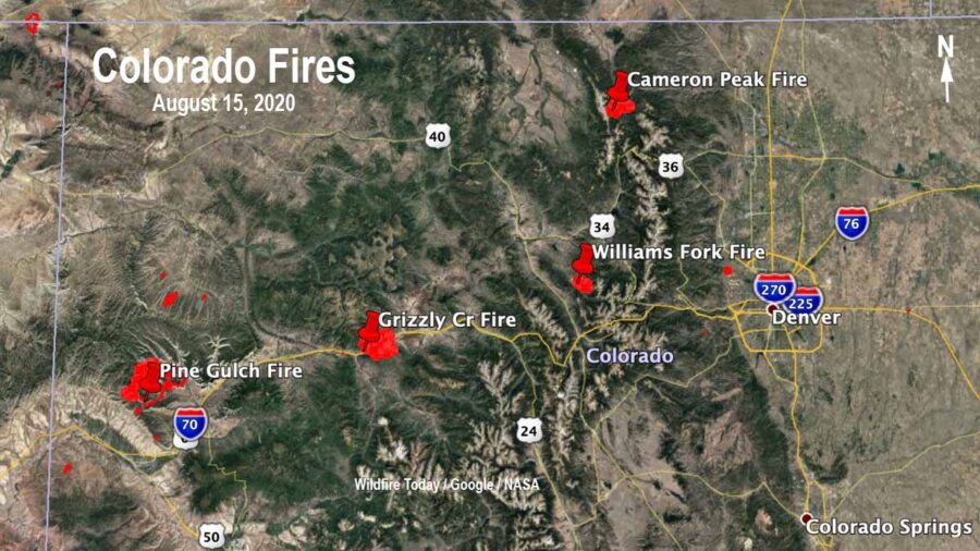 Colorado Wildfires Map