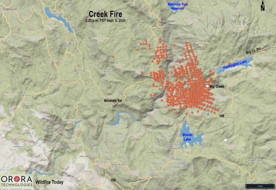 Creek Fire 223 Pm Pdt Sept 5 Wildfire Today 5896