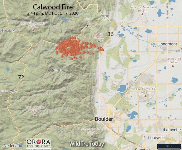 Calwood Fire erupts northwest of Boulder, Colorado