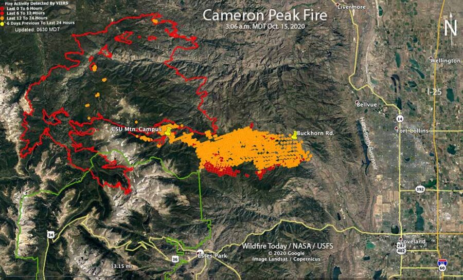 Strong winds push Cameron Peak Fire east, prompting more evacuations ...