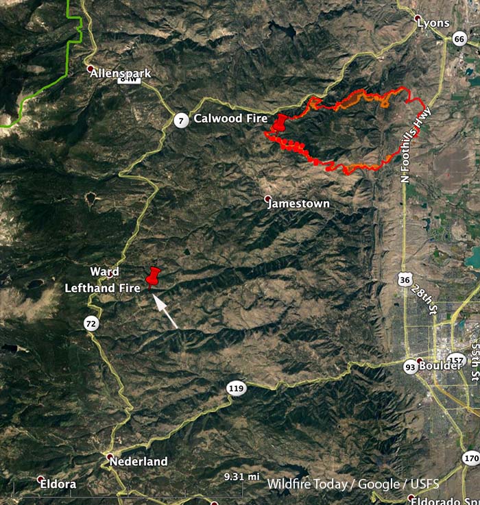Lefthand Fire breaks out 11 miles from Boulder, Colorado
