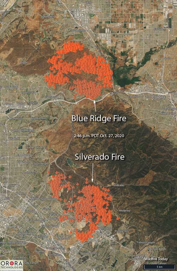 Blue Ridge Fire grows to 15,200 acres near Yorba Linda, California