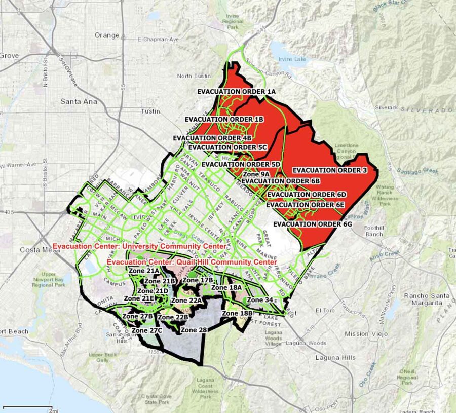 California Wildfire Evacuation Map