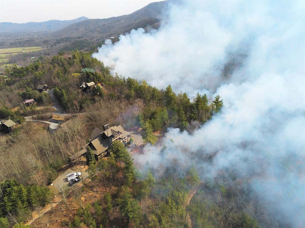 Prescribed fire in Great Smoky Mountains NP