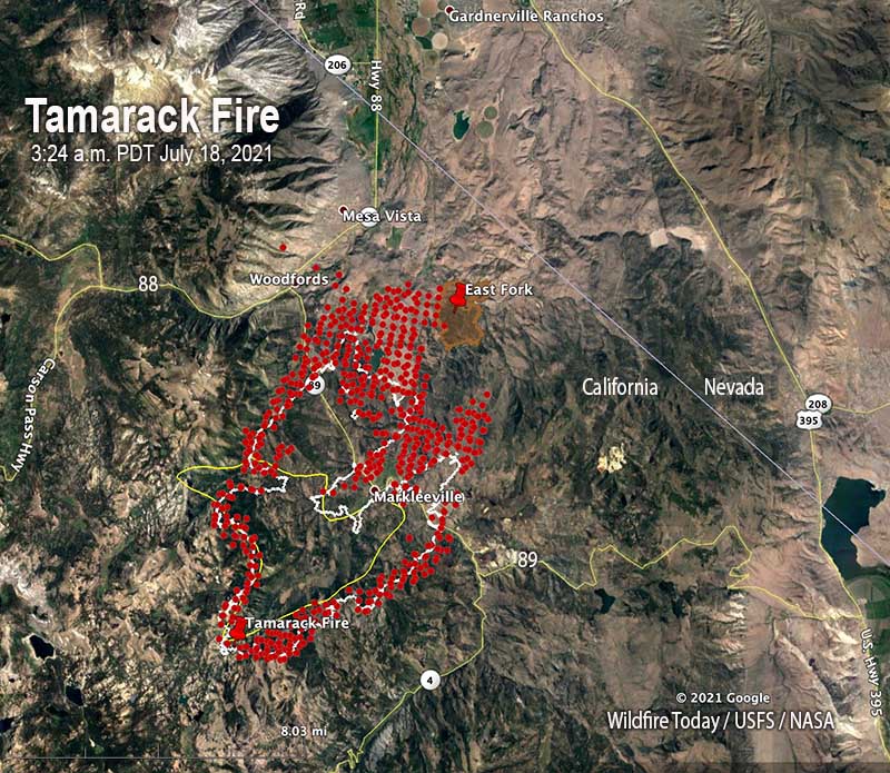 Tamarack Fire prompts more evacuations - Wildfire Today