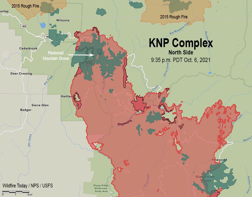 KNP Complex Map North Side At 935 P.m. Oct. 6 2021 