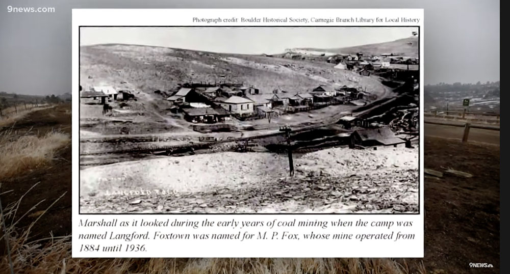 Coal mine at Marshall Colorado 1884 until 1936.