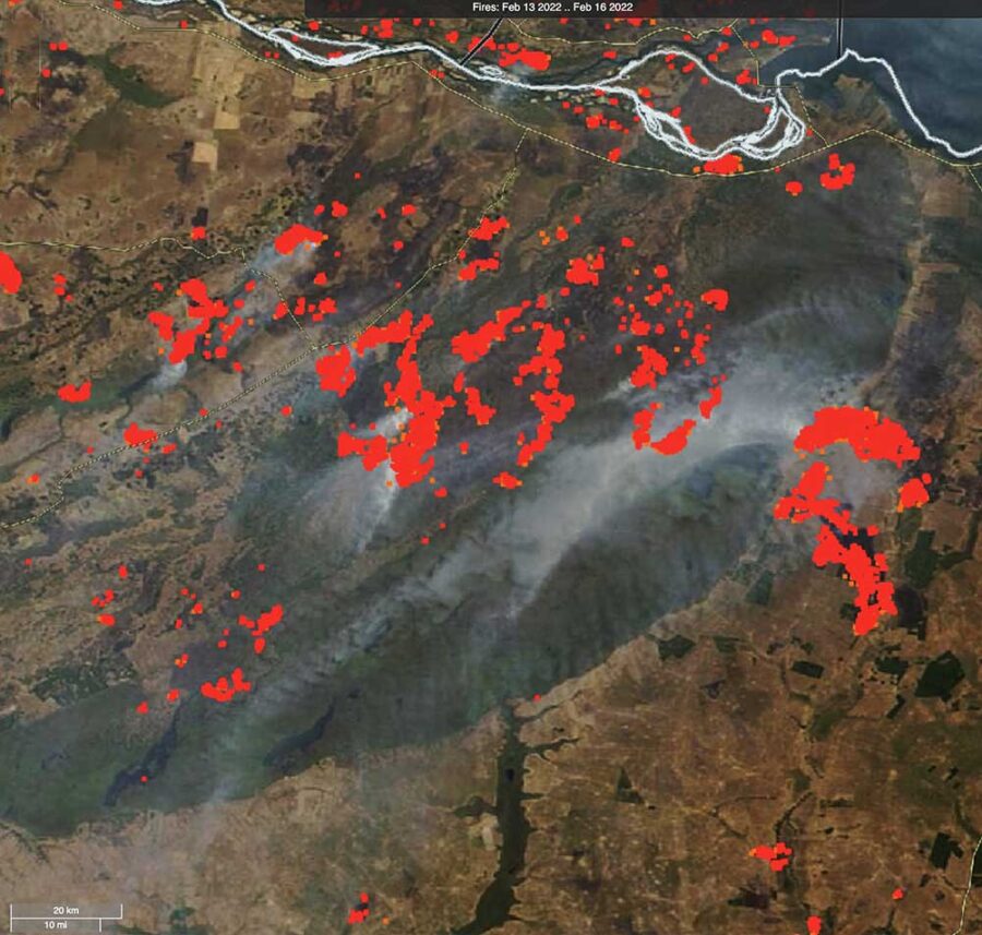 Fires burn more than 1.5 million acres in northeast Argentina
