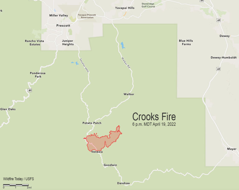 Crooks Fire breaks out south of Prescott, Arizona Wildfire Today