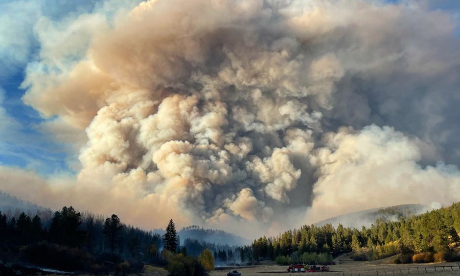 South Moccasin Fire in Montana, October, 2021