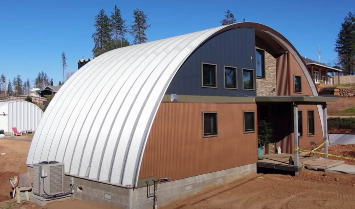 quonset hut style home