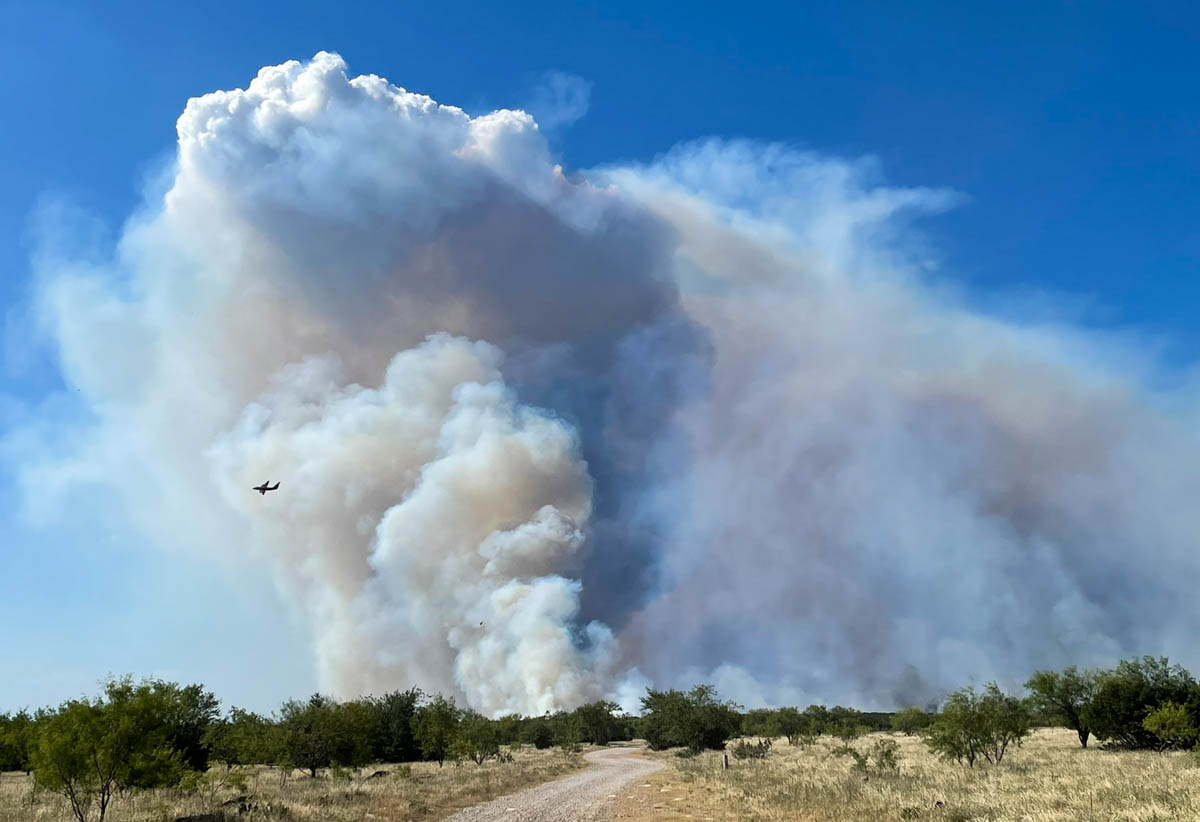 Dempsey Fire, west of Mineral Springs, Texas