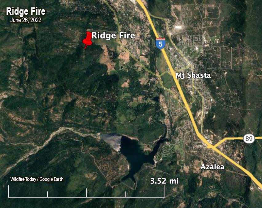 Ridge Fire Site Map